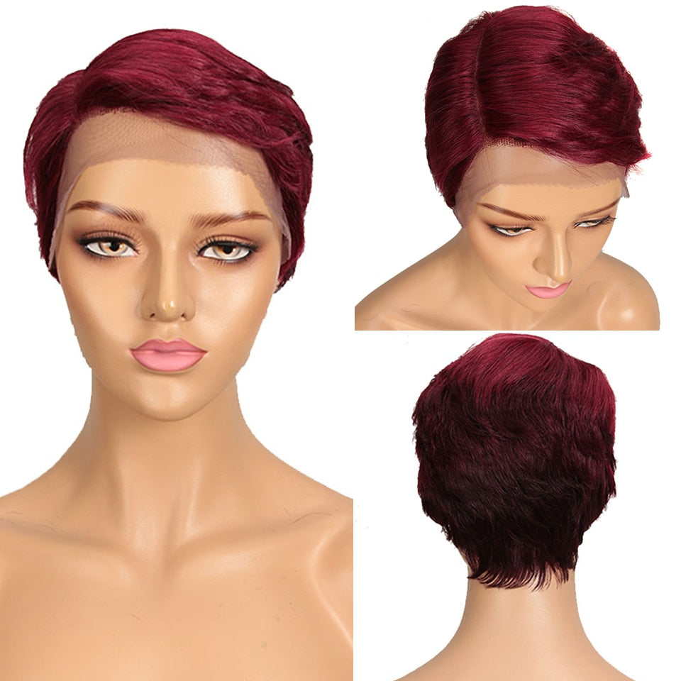 Pixie Cut Lace Wig | Colored