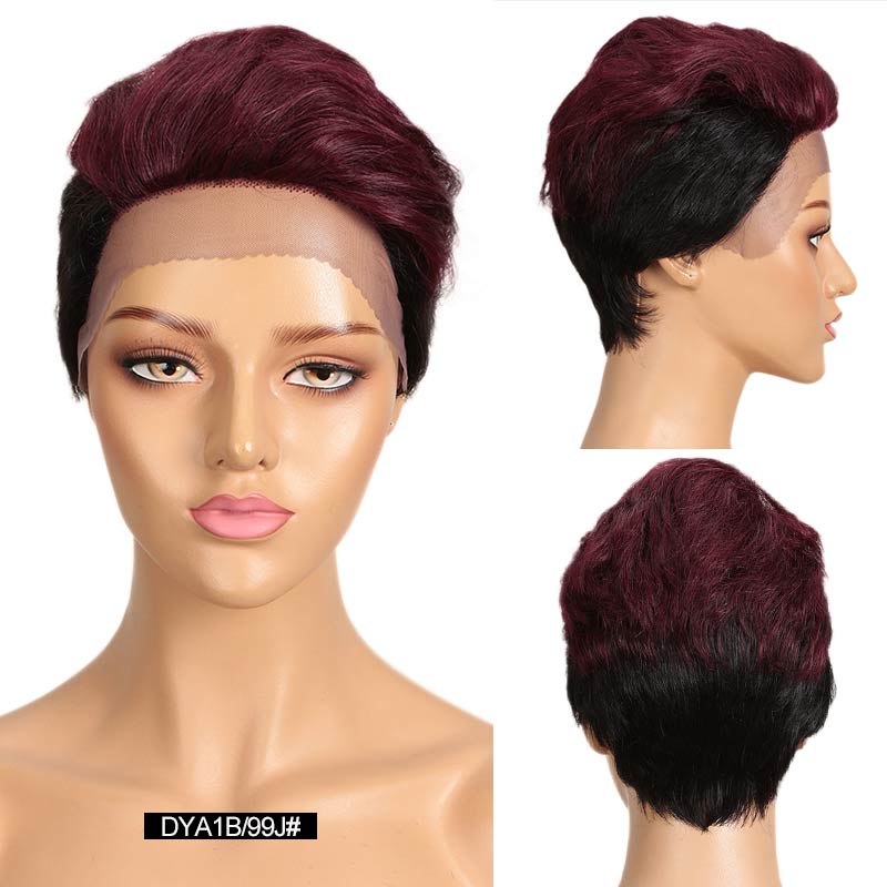 Short Straight Hair Lace Wig | Pixie Cut | Human Hair