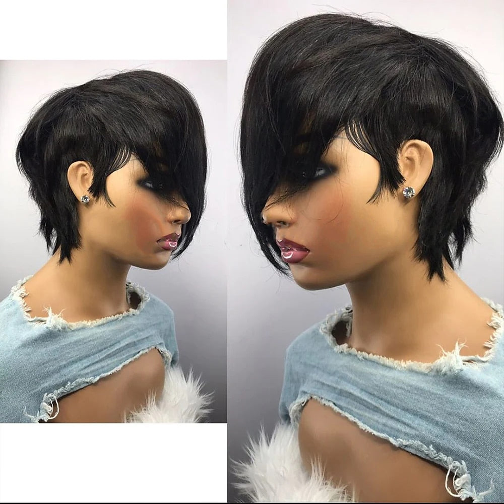 Pixie Cut Synthetic Hair Wig | Straight