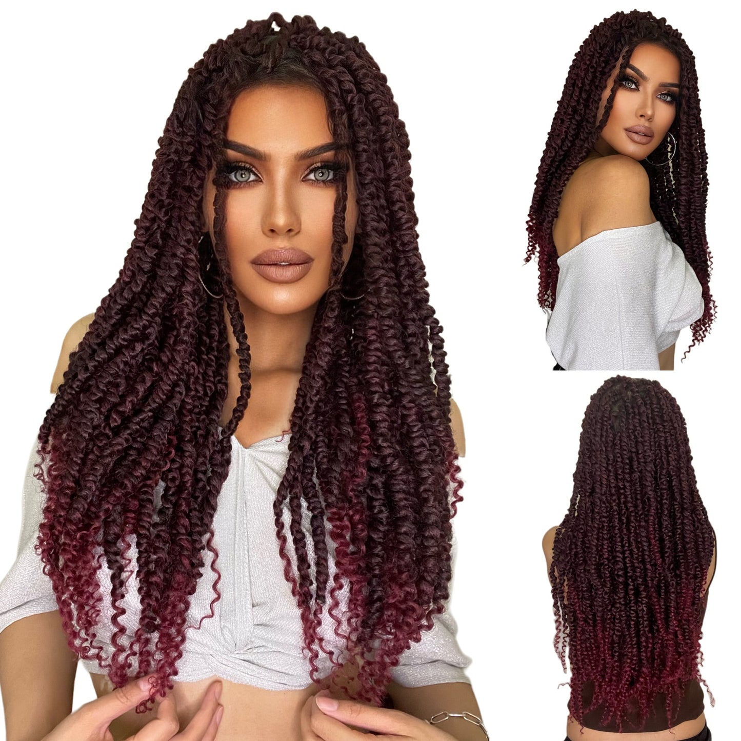 Faux Dread Locs | Twisted | Lace Wig | Synthetic