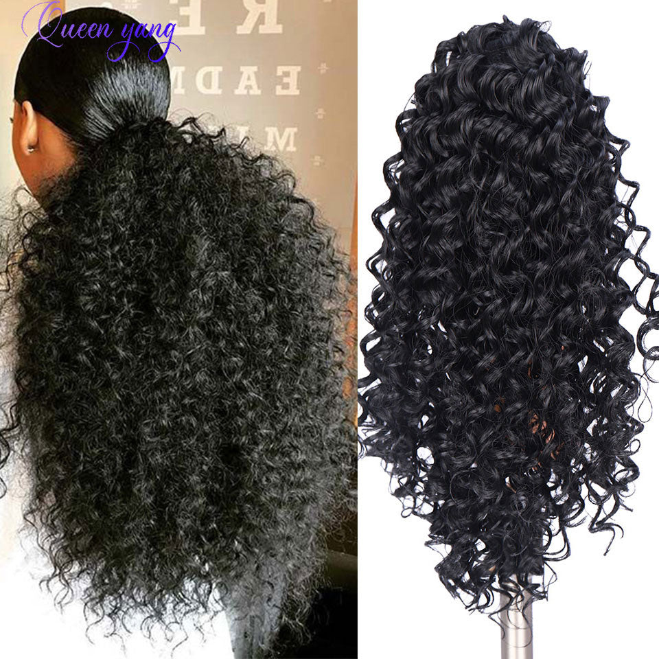 Clip In Synthetic Curly Ponytail Extensions | 8 Colors